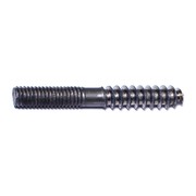 Midwest Fastener Hanger Bolt, 3/8 in Thread to 3/8"-16 Thread, 3 in, Steel, Plain Finish, 50 PK 08460